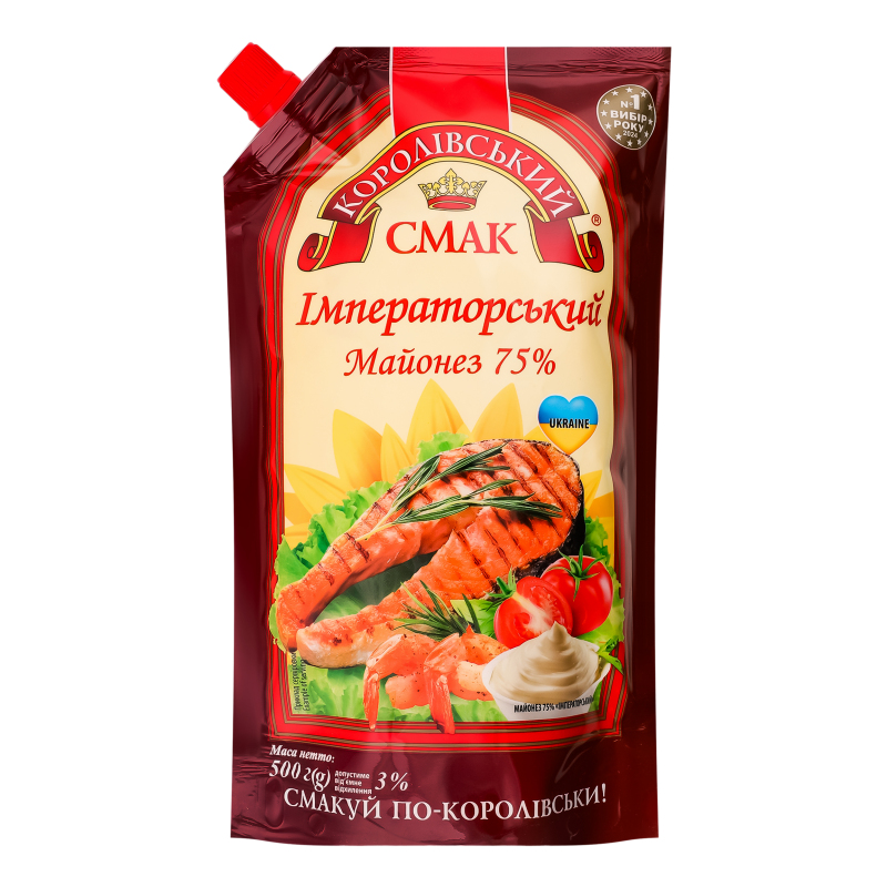 Майонез 75% Імператорський Королівський смак д/п