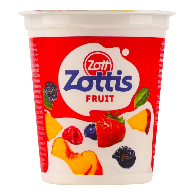 Йогурт 0.1% Малина, персик, клубника, лесные ягоды Fruit Zottis