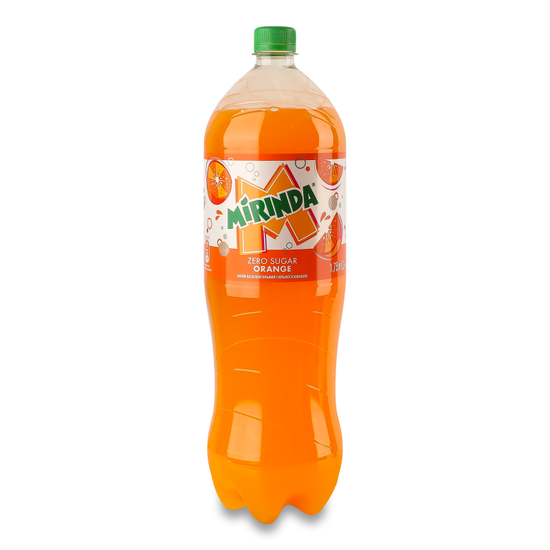 Напій безалкогольний з смаком апельсина сильногазований 1,75л пет Mirinda