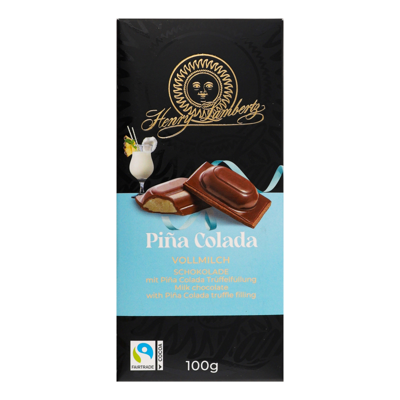 Шоколад молочний з трюфельною начинкою Pina Colada Henry Lambertz к/у