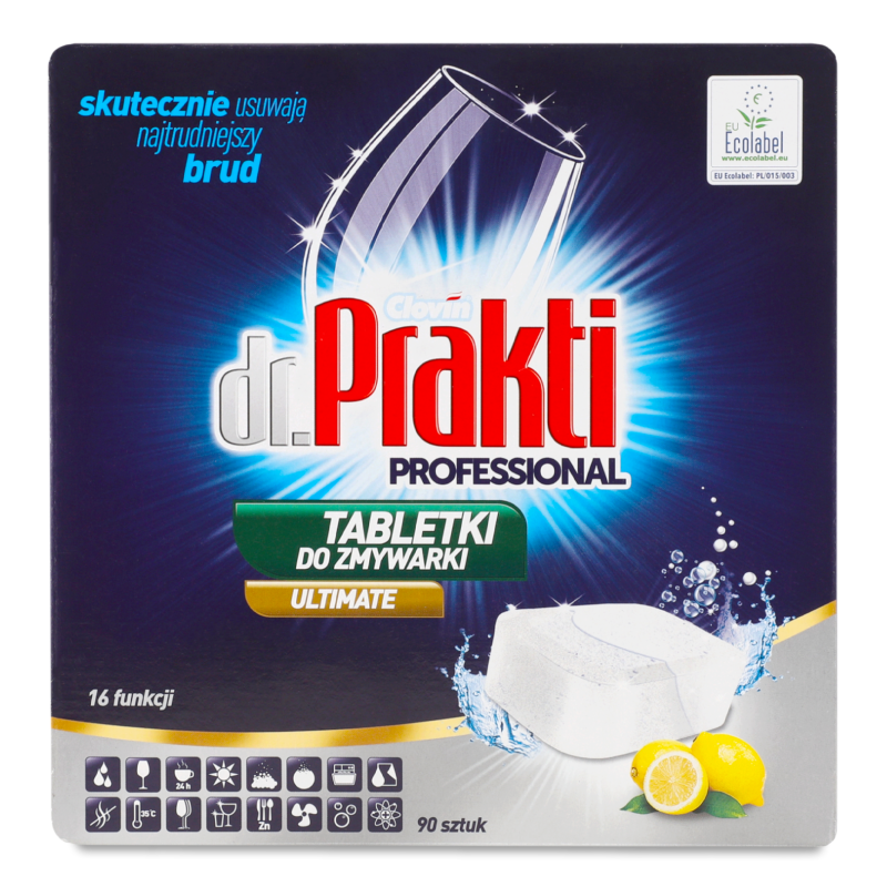 Таблетки д/посудомийних машин Профешнл 90*16г Др. Практі