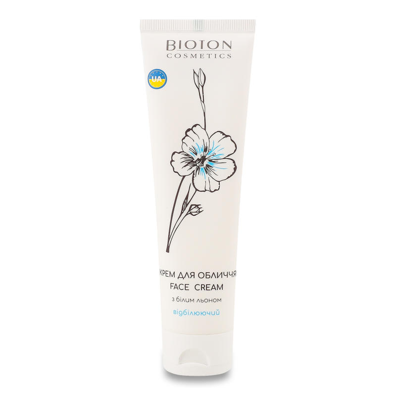 Крем д/обличчя Відбілюючий з білим льоном 100мл Bioton Cosmetics