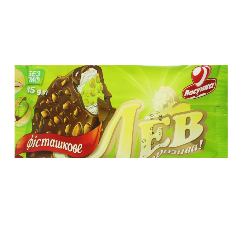 Мороженое ласунка лев фисташка 85г (4820012596300)