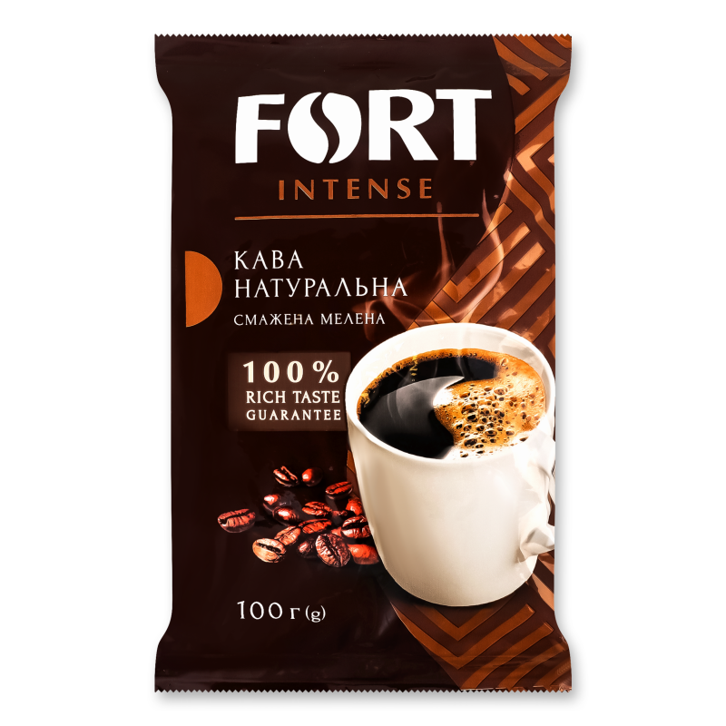 Кава мелена смажена 100г п/е Форт