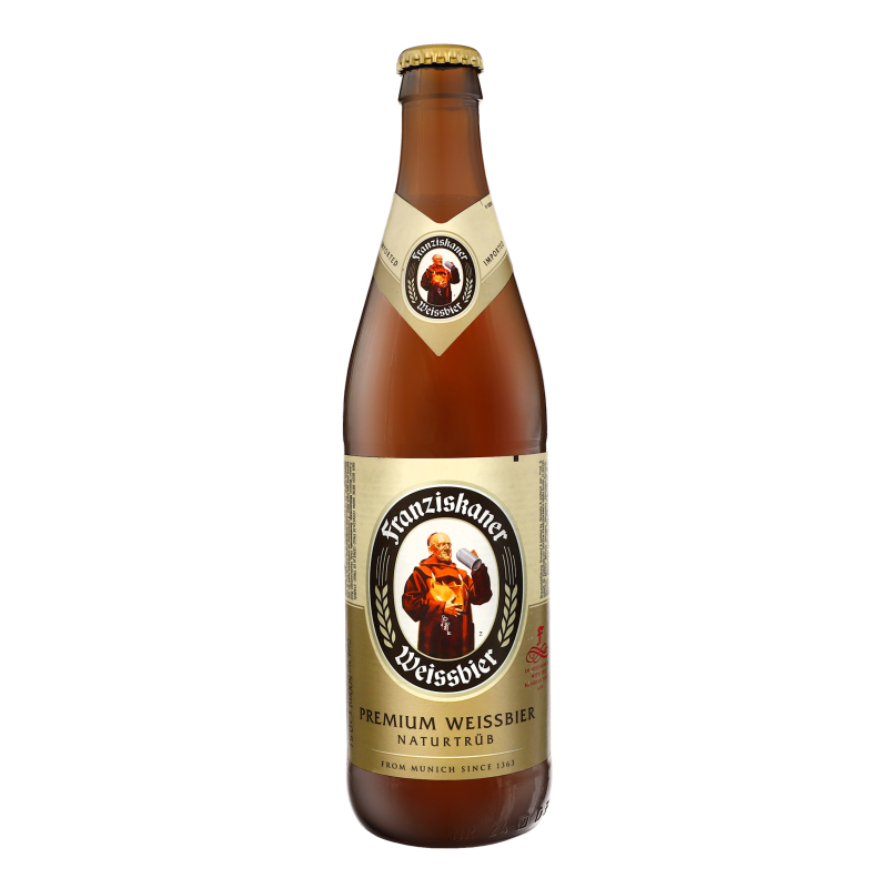 Пиво 0.5л 5% світле пастеризоване Premium Weissbier Naturtrüb ...