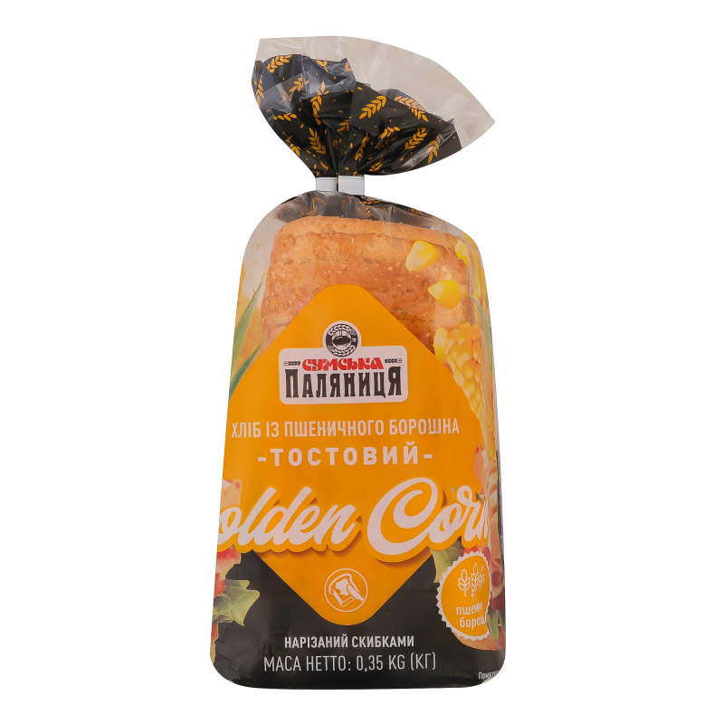 Хліб нарізний тостовий Golden Corn Сумська Паляниця м/у