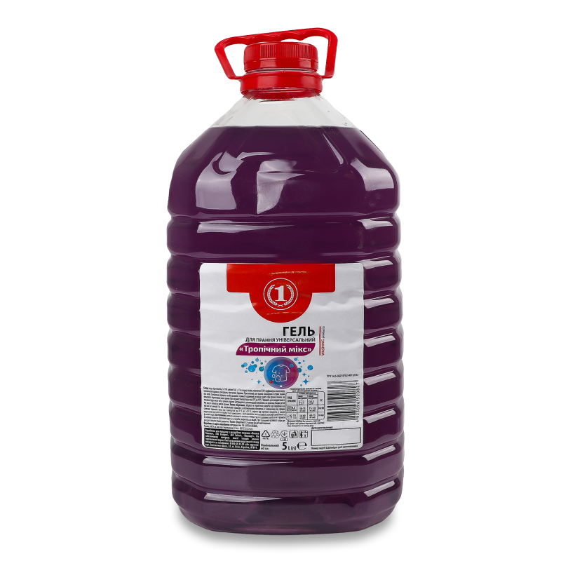 Гель д/прання Тропічний мікс універсальний 5л ТМ “1”