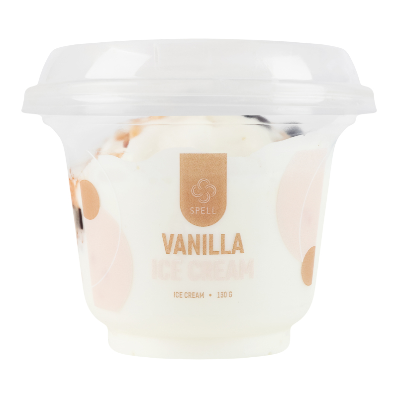 Морозиво вершкове з шматочками брауні та карамелізованим фундуком Vanilla Spell ст