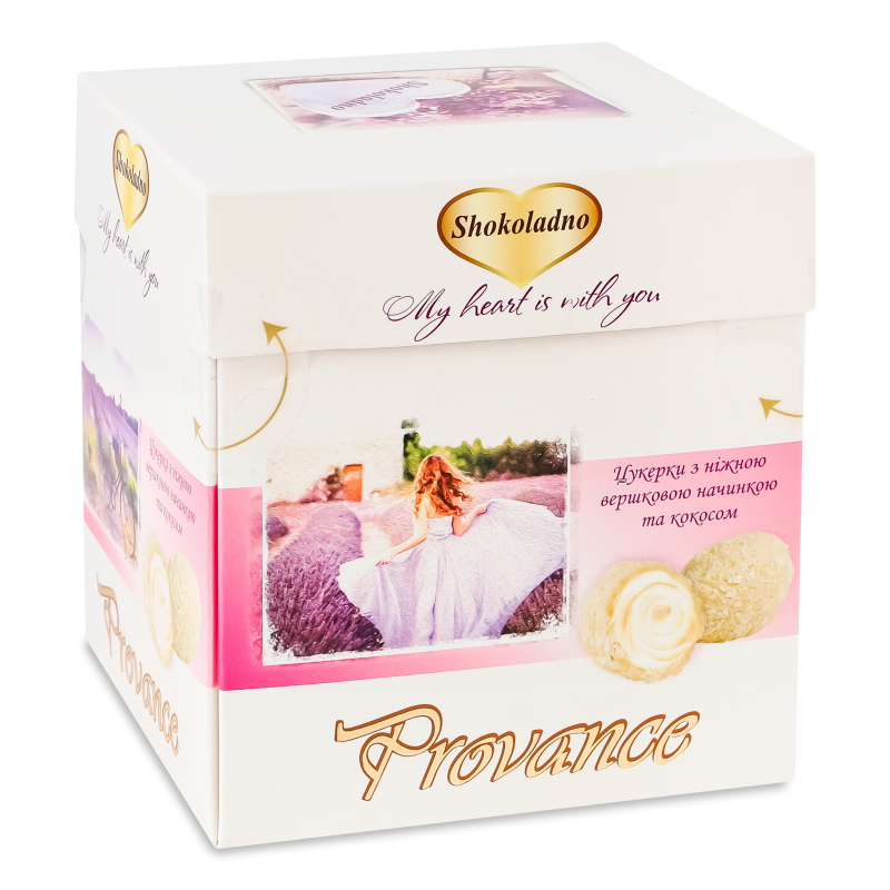 Цукерки Provance з вершковою начинкою та кокосом 200г Shokoladno