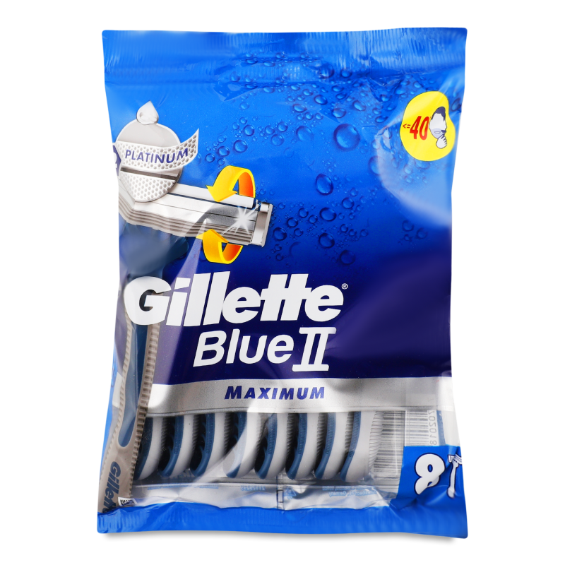 Станок д/гоління одноразовий Блу ІІ Платинум Максимум 8шт Джилет