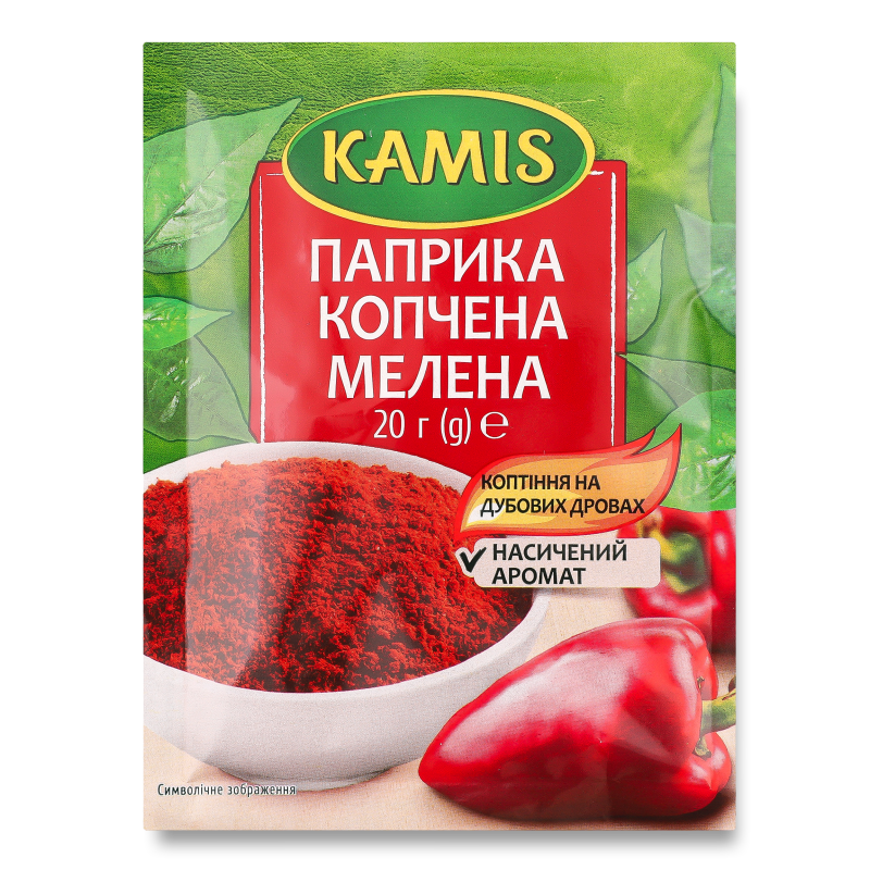 Приправа Паприка копчена мелена 20г Kamis