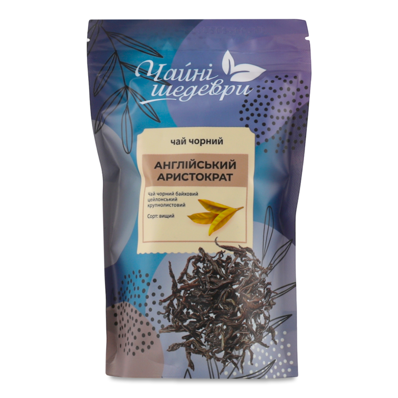 Чай Англійський аристократ чорний крупнолистовий 50г Чайні шедеври