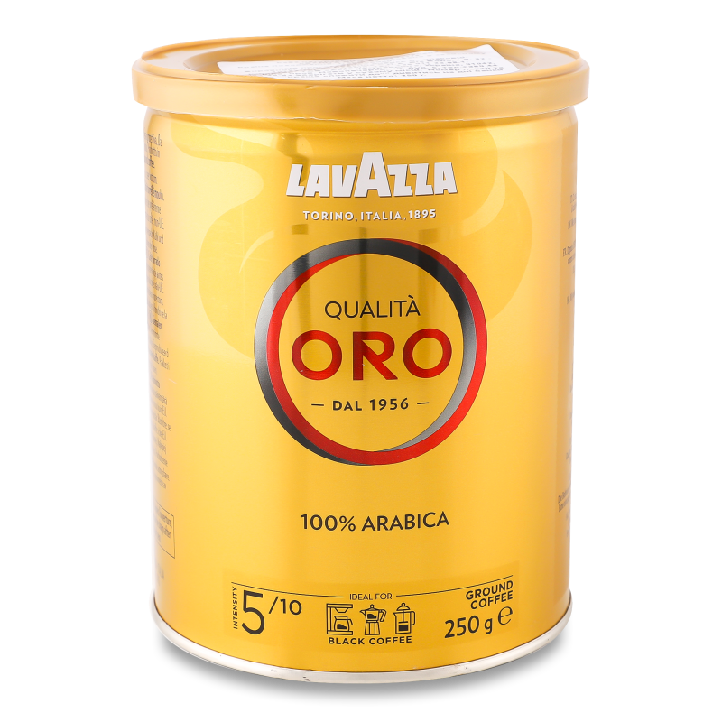Кава Куаліта Оро мелена смажена 250г ж/б Лавацца