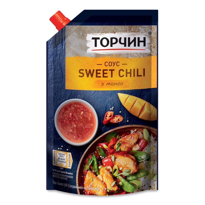 Соус Солодкий чилі з манго 200г д/п Торчин