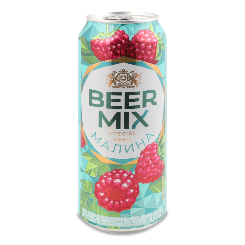 Пиво Бірмікс Малина 2,6% 0,5л ж/б Оболонь