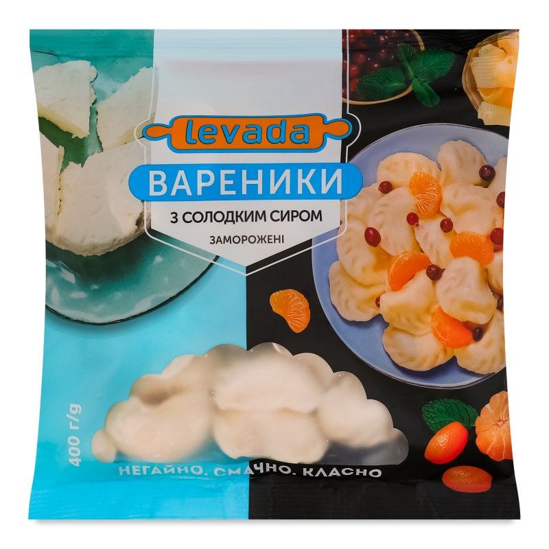 Вареники з солодким сиром 400г Левада