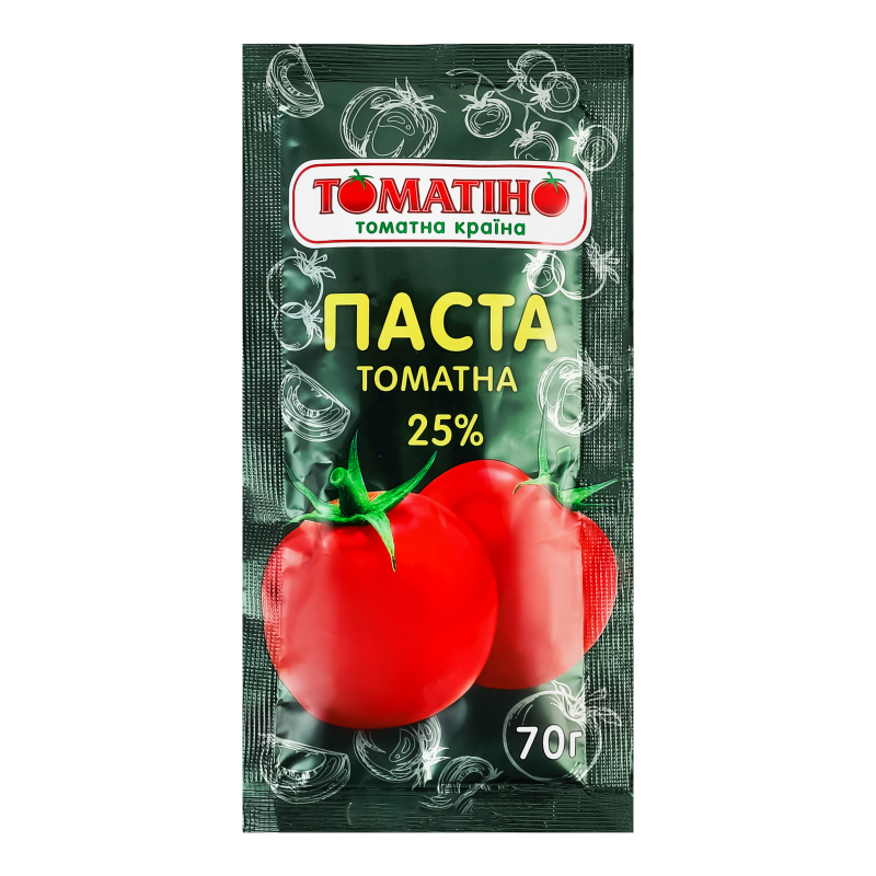Паста томатная 25% Томатіно м/у 70г Томатіно(4820266360238): купить в ...