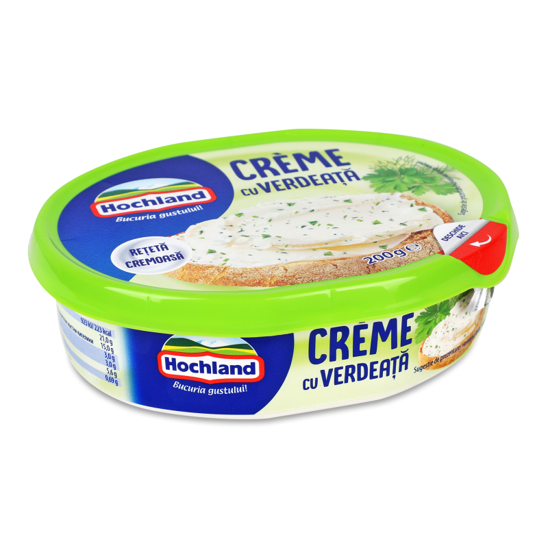Крем-сир з травами 60% 200г ванночка Хохланд