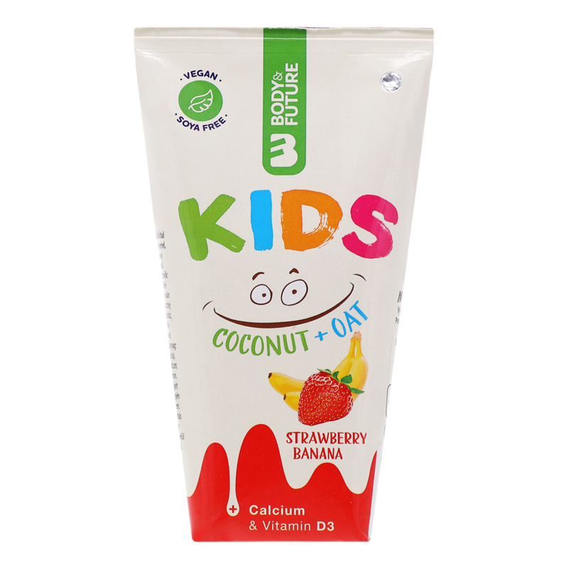 Напій кокосово-вівсяний Strawberry-banana Kids Body&Future т/п