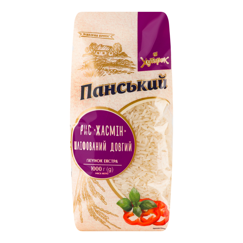 Рис шліфований довгий Жасмін Хуторок Панський м/у