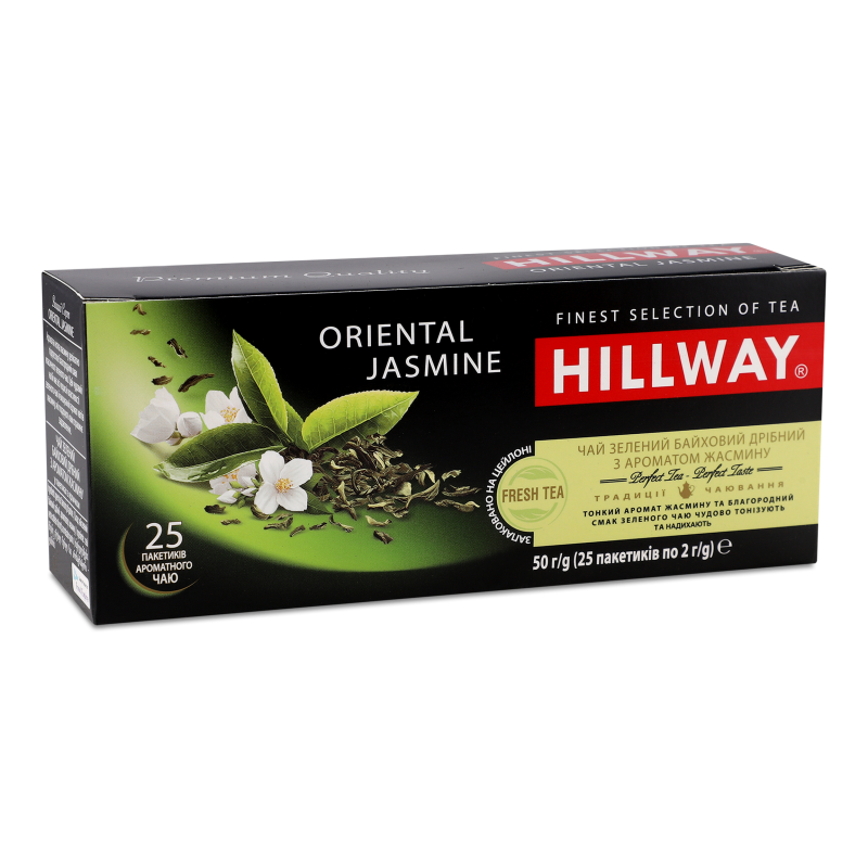 Чай Oriental Jasmine зелений байховий 25*2г Hillway