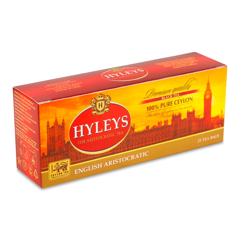 Чай Англійський аристократичний чорний 25*2г Hyleys