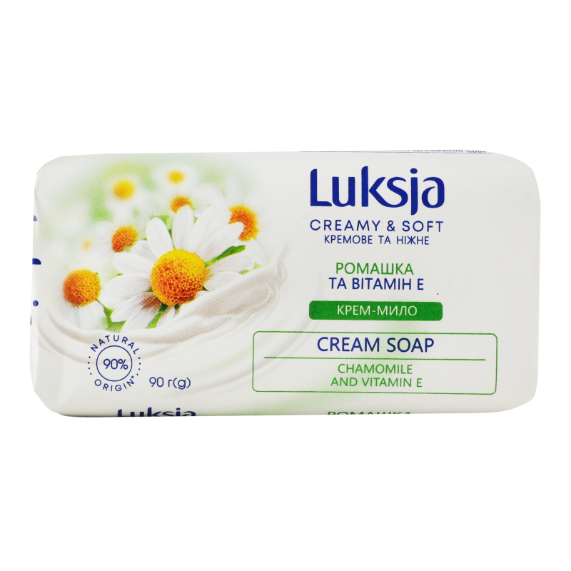 Крем-мыло туалетное твердое Ромашка и витамин Е Luksja 90г Luksja ...