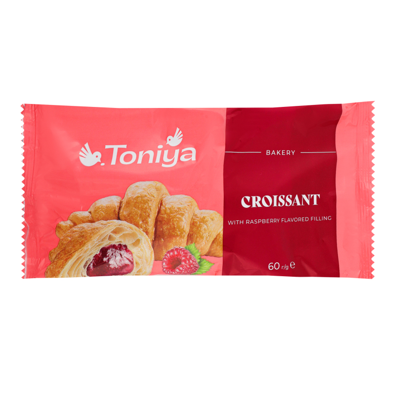 Круасан з фруктовим наповнювачем з ароматом малини Малина Toniya м/у