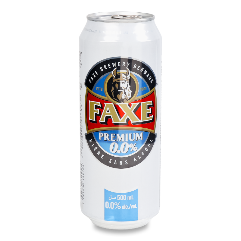 Пиво Premium світле безалкогольне 0,5л ж/б Faxe