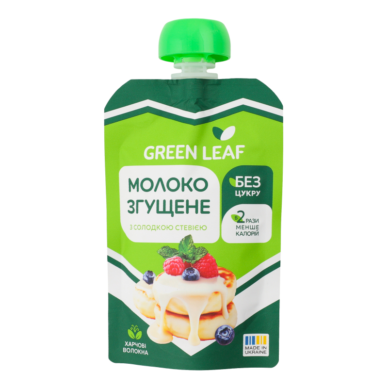 Молоко сгущенное со сладкой стевией Green Leaf д/п 90г Green Leaf
