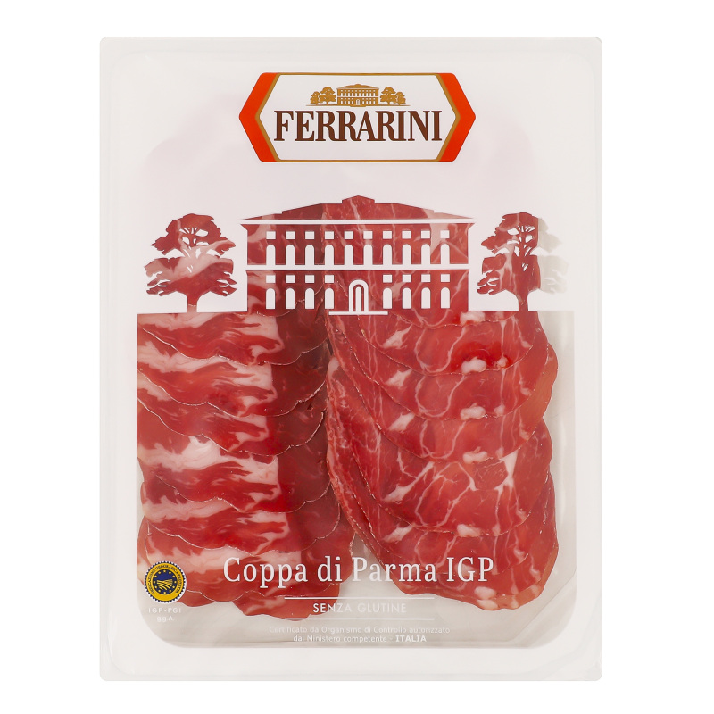 Бекон нарізка IGP Коппа ді Парма Ferrarini лоток