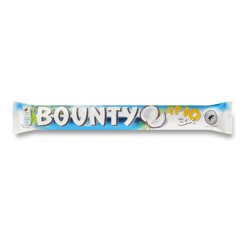 Батончик шоколадний Тріо 85г Bounty