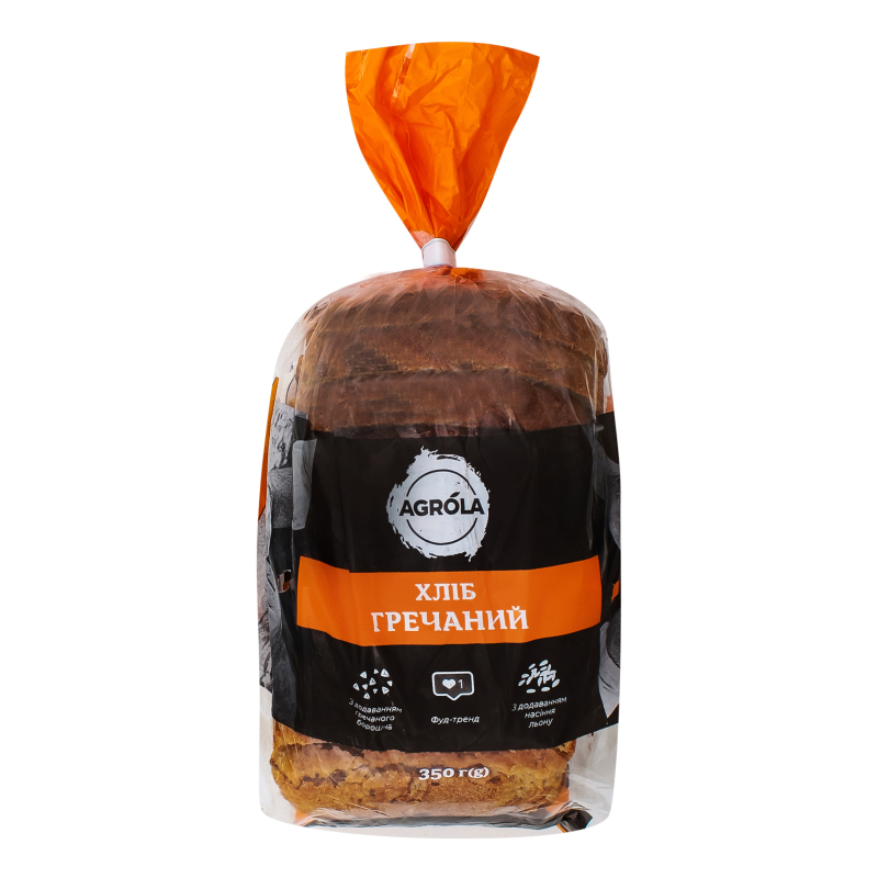 Хлеб нарезной Гречневый Agrola м/у 350г Agrola(4820182338571): купить в ...