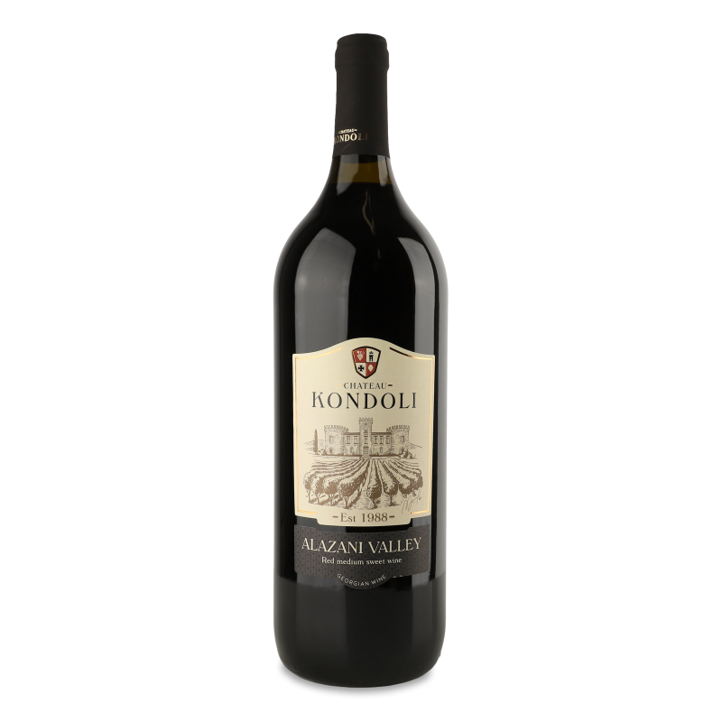 Вино Alazani Valley червоне н/солодке 11-13% 1,5л Chateau Kondoli