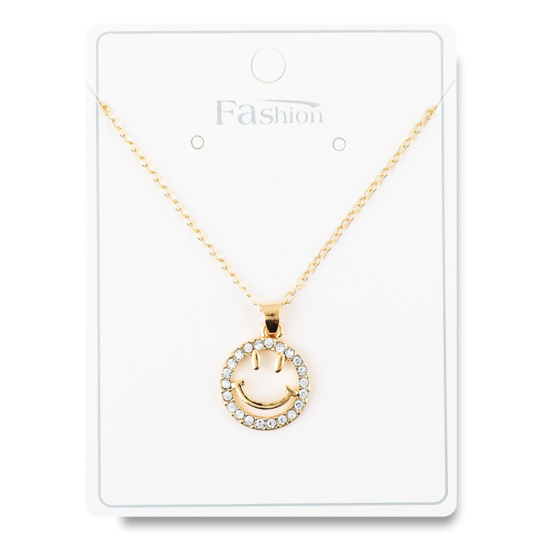 Ланцюжок жовтий метал з підвіскою 40см FHF1513