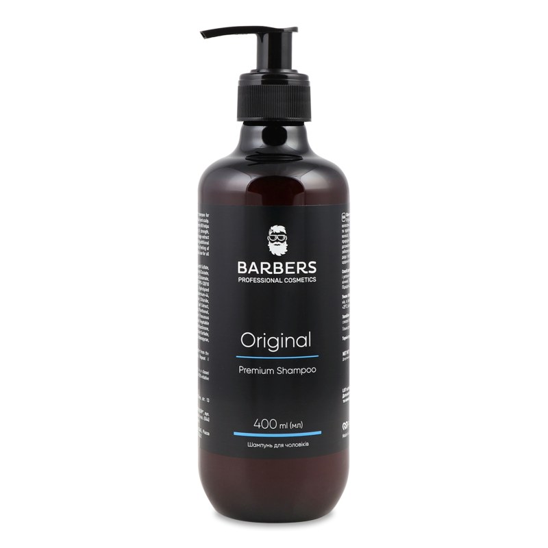 Шампунь Оріджинал д/щоденного використання д/чоловіків 400мл з дозатором Барберс