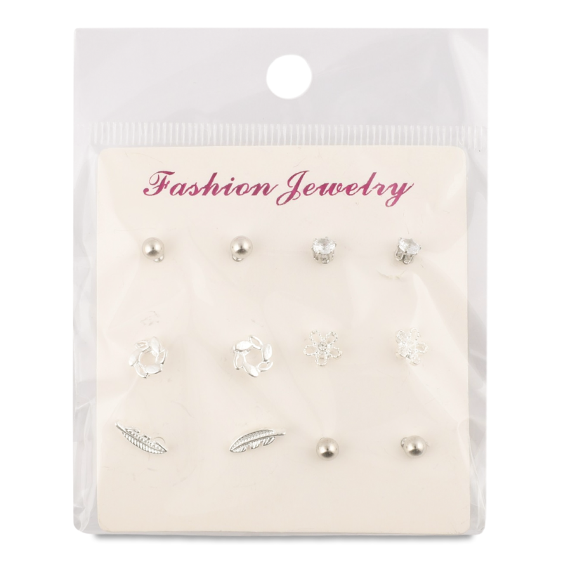 Набір сережок-гвіздків в асортименті LF25051617