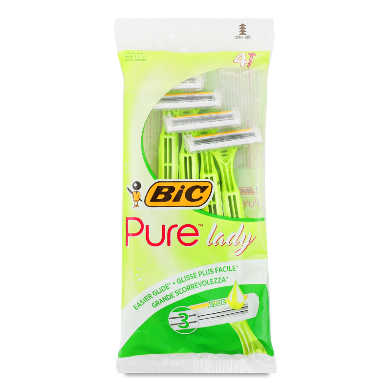 Станок д/гоління одноразовий Pure3 Lady д/жінок 4+2шт BiC