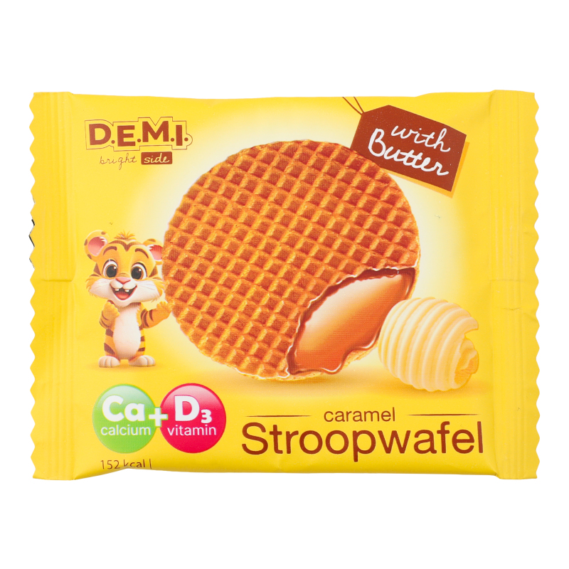 Вафля з карамельною начинкою та вершковим маслом Stroopwafel D.E.M.I. м/у