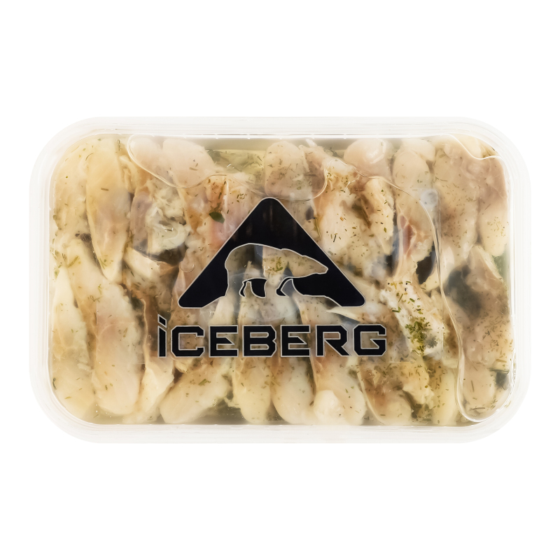 Оселедець філе-шматочки в олії з кропом Iceberg п/у