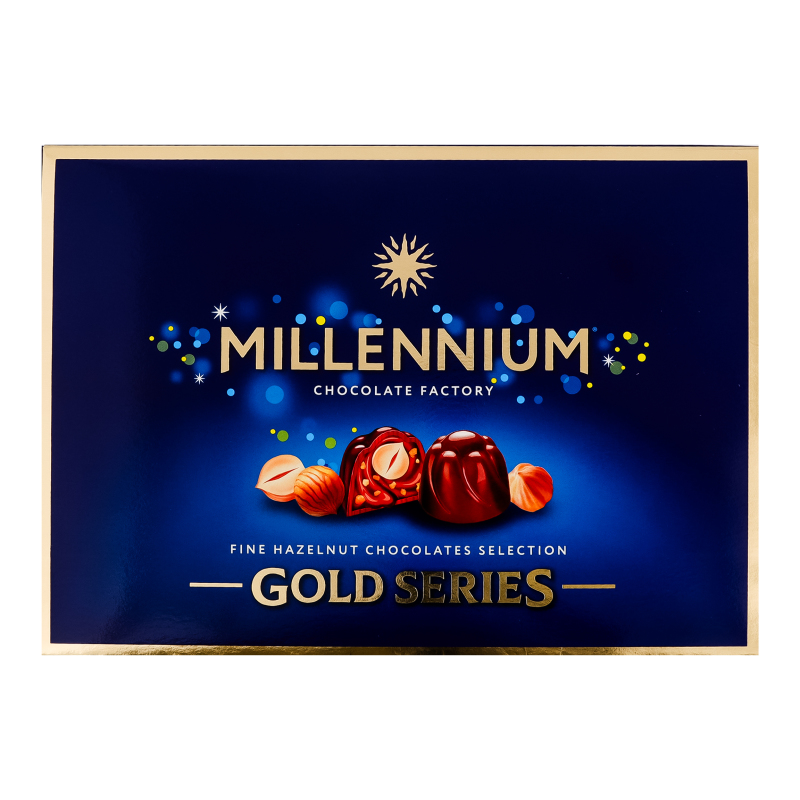 Цукерки Gold Series молочний Millennium к/у 205г Millenium