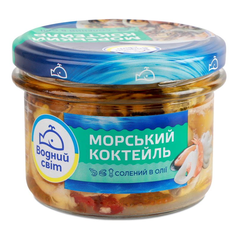 Коктейль морський По-новозеландськи в олії 170г твіст/б Водний світ