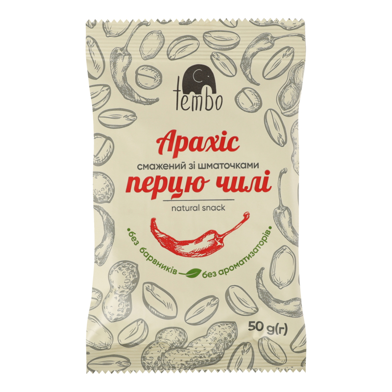 Арахіс смажений зі шматочками перцю чилі Tembo