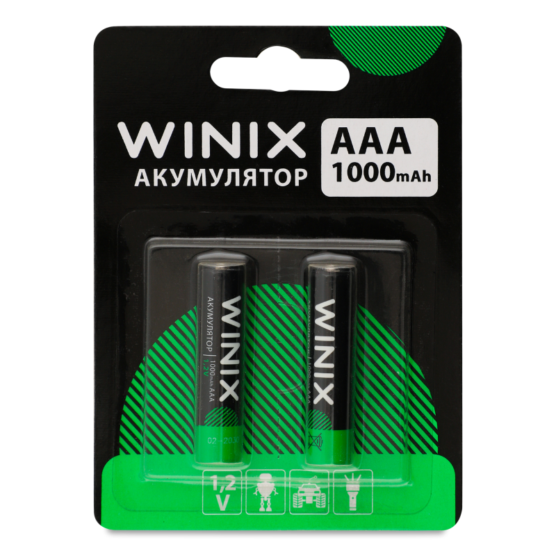 Акумулятор Ni-MH AAA 1000мАч 2шт Winix