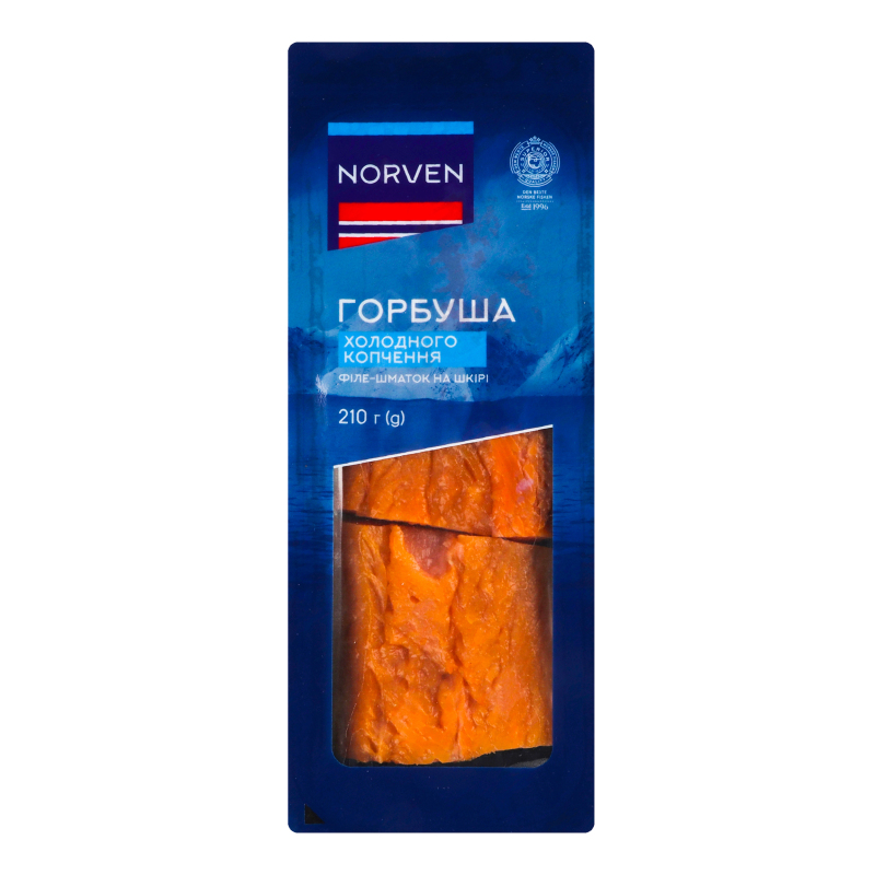 Горбуша філе Norven з/ш х/к лоток