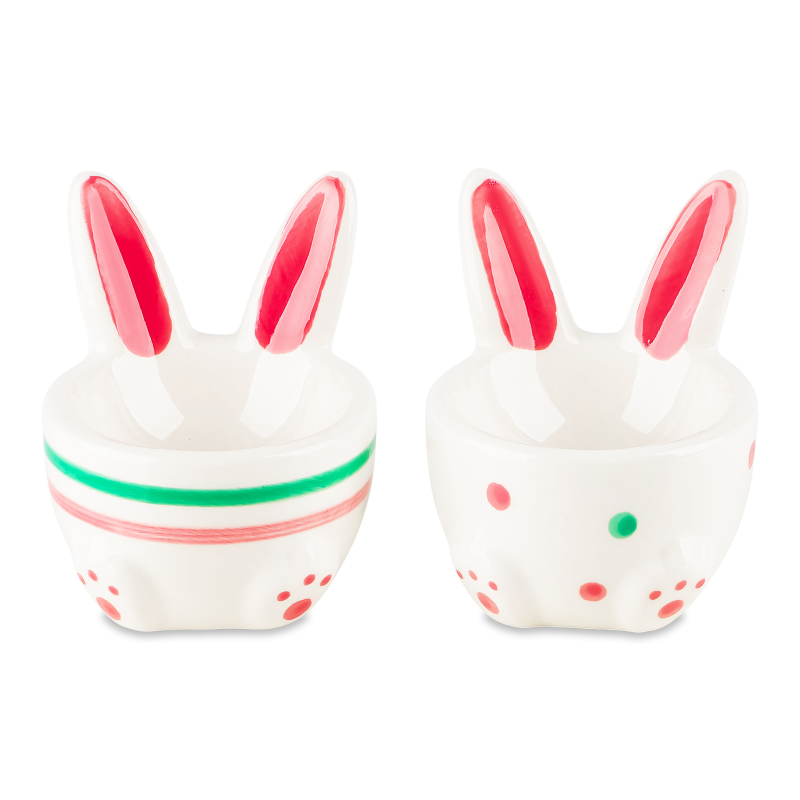 Підставка д/яєць Великодній зайчик доломіт 6,5*7,8см