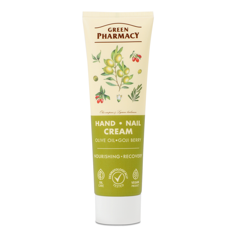 Крем д/рук та нігтів оливковий 100мл Зелена аптека