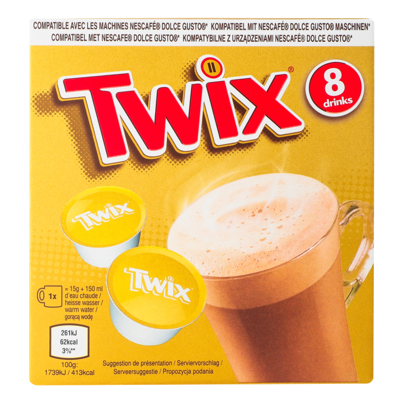 Напій розчинний з молоком і какао ароматизований Twix к/у 8х