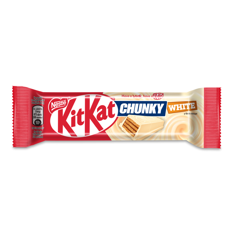 Вафлі Чанкі в білому шоколаді 40г Кіт Кат