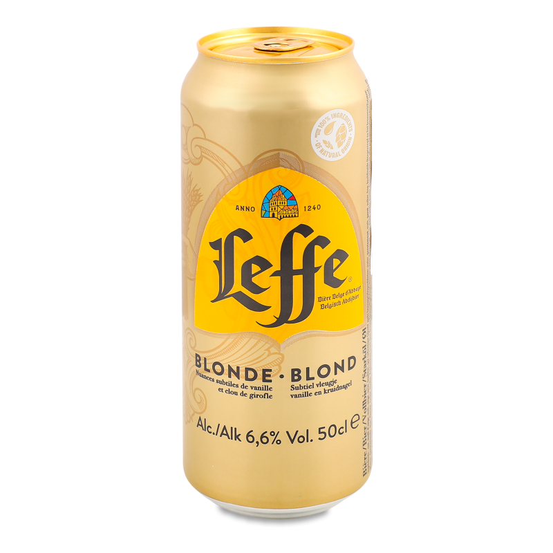 Пиво Блонд світле 6,6% 0,5л ж/б Лефф